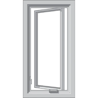 New London Pella Hurricane Shield Series Vinyl Casement Window