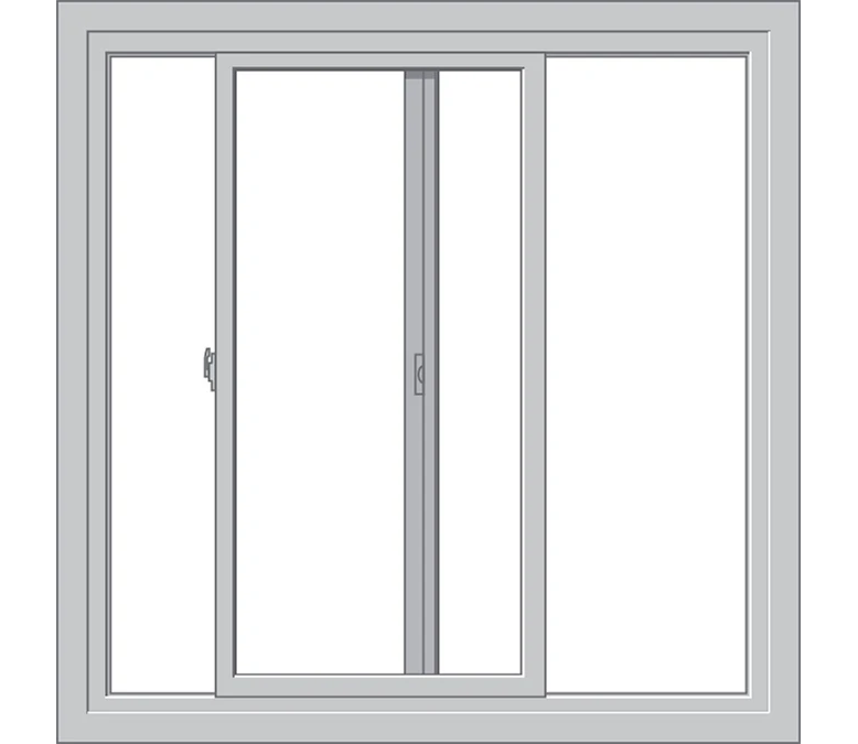 New London Pella Hurricane Shield Series Vinyl Sliding Window